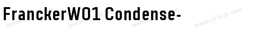 FranckerW01 Condense字体转换